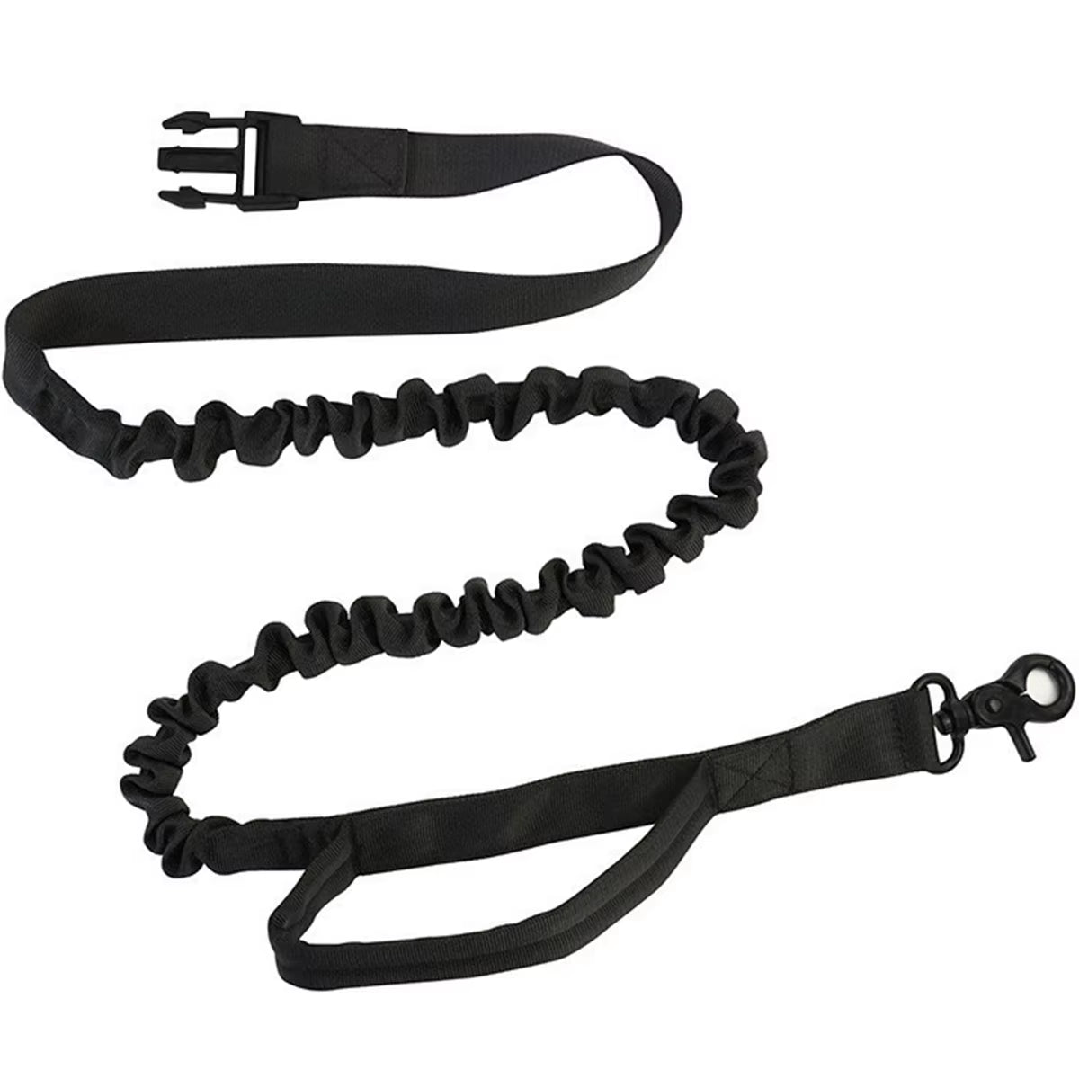 Hands-Free Reflective Dog Leash for Running and Walking with Waist Bag and Elastic Retractable Belt