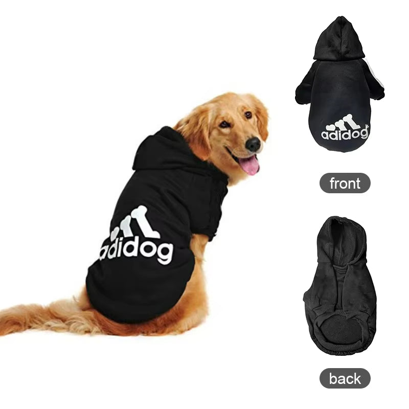 Adidog Autumn/Winter Dog Hoodies - Warm Coats for Medium to Large Breeds, Perfect for French Bulldogs and Puppies