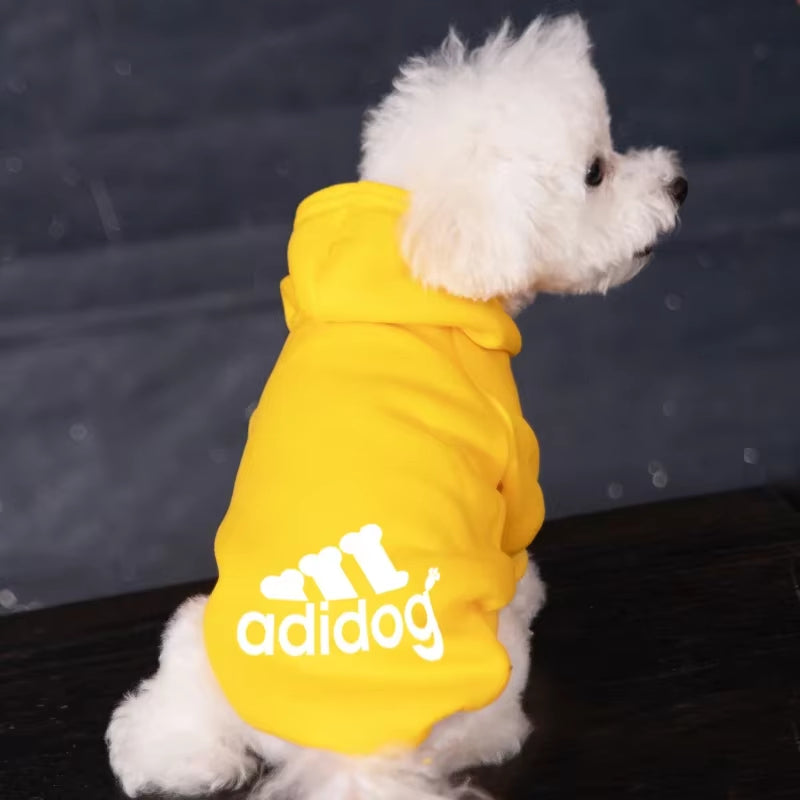 Adidog Autumn/Winter Dog Hoodies - Warm Coats for Medium to Large Breeds, Perfect for French Bulldogs and Puppies