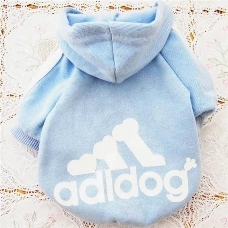 Adidog Autumn/Winter Dog Hoodies - Warm Coats for Medium to Large Breeds, Perfect for French Bulldogs and Puppies