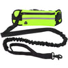 Hands-Free Reflective Dog Leash for Running and Walking with Waist Bag and Elastic Retractable Belt