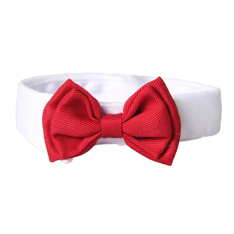 Adjustable Bow Tie Collar for Pets - Suitable for Dogs and Cats, Ideal for Holidays and Weddings, Elegant Grooming Accessory
