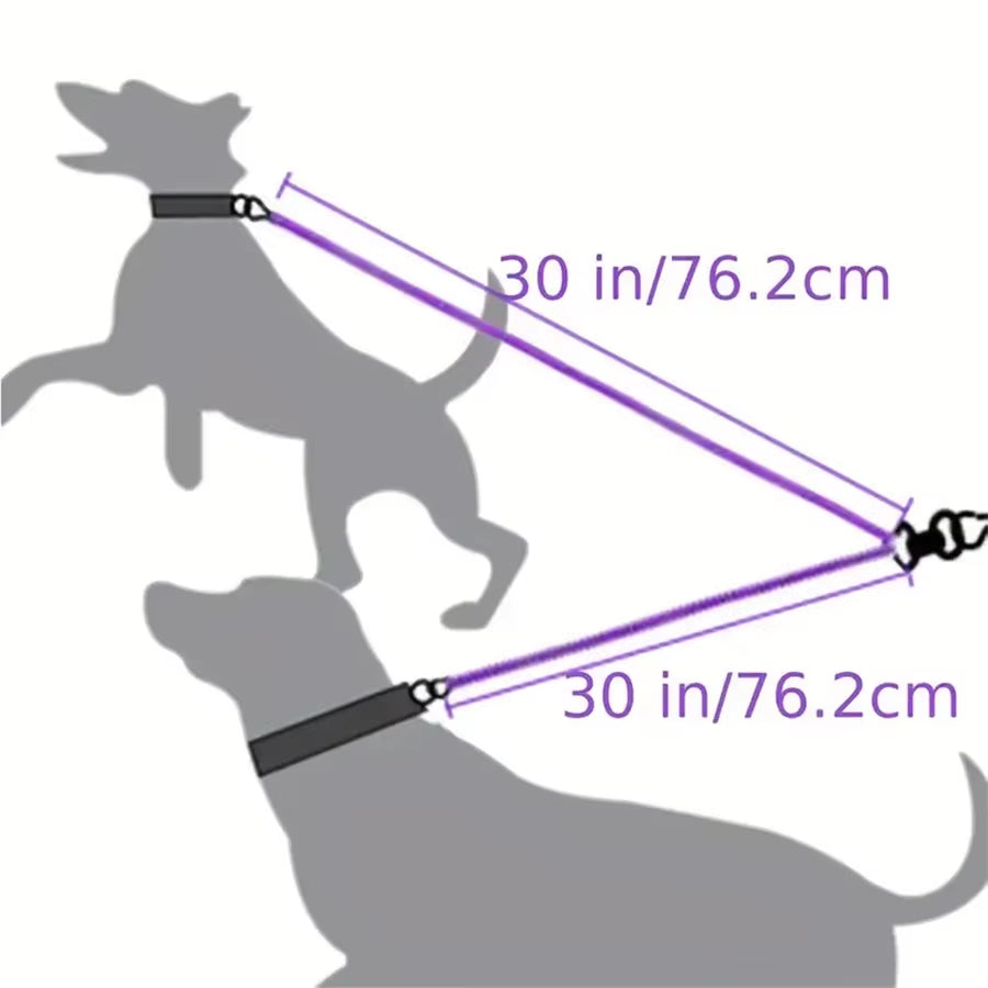 Dual Dog Leash with 360-Degree Swivel - Tangle-Free Walking Solution for Small Dogs - Enhanced Safety and Enjoyment During Walks