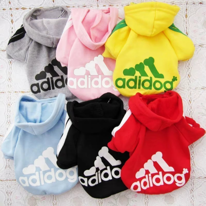 Adidog Autumn/Winter Dog Hoodies - Warm Coats for Medium to Large Breeds, Perfect for French Bulldogs and Puppies