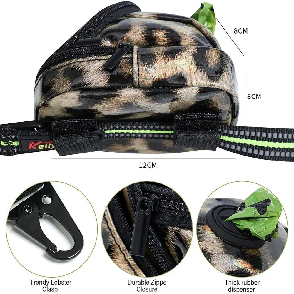 Portable Dog Training Treat Bag with Poop Bag Dispenser - Outdoor Pet Accessory for Rewarding Puppies