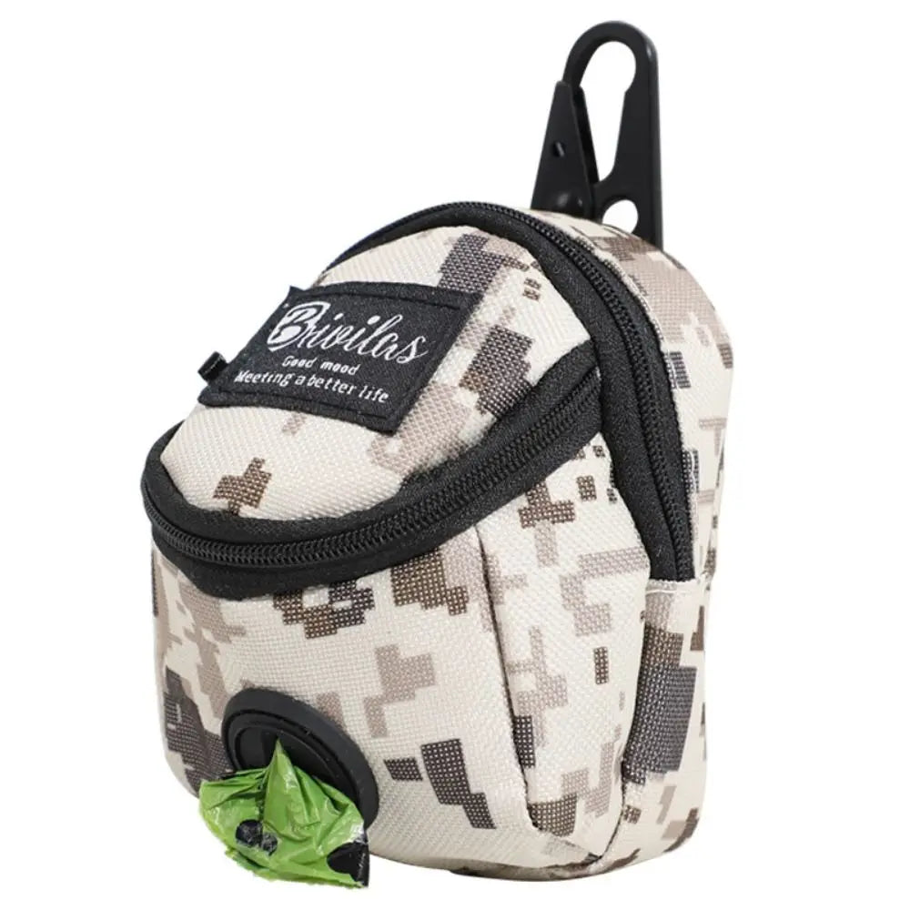 Portable Dog Training Treat Bag with Poop Bag Dispenser - Outdoor Pet Accessory for Rewarding Puppies